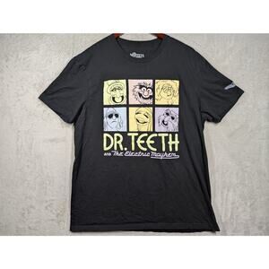 Disney D23 Muppets Studio Exlusive Dr Teeth & Electric Mayhem Black Shirt XL